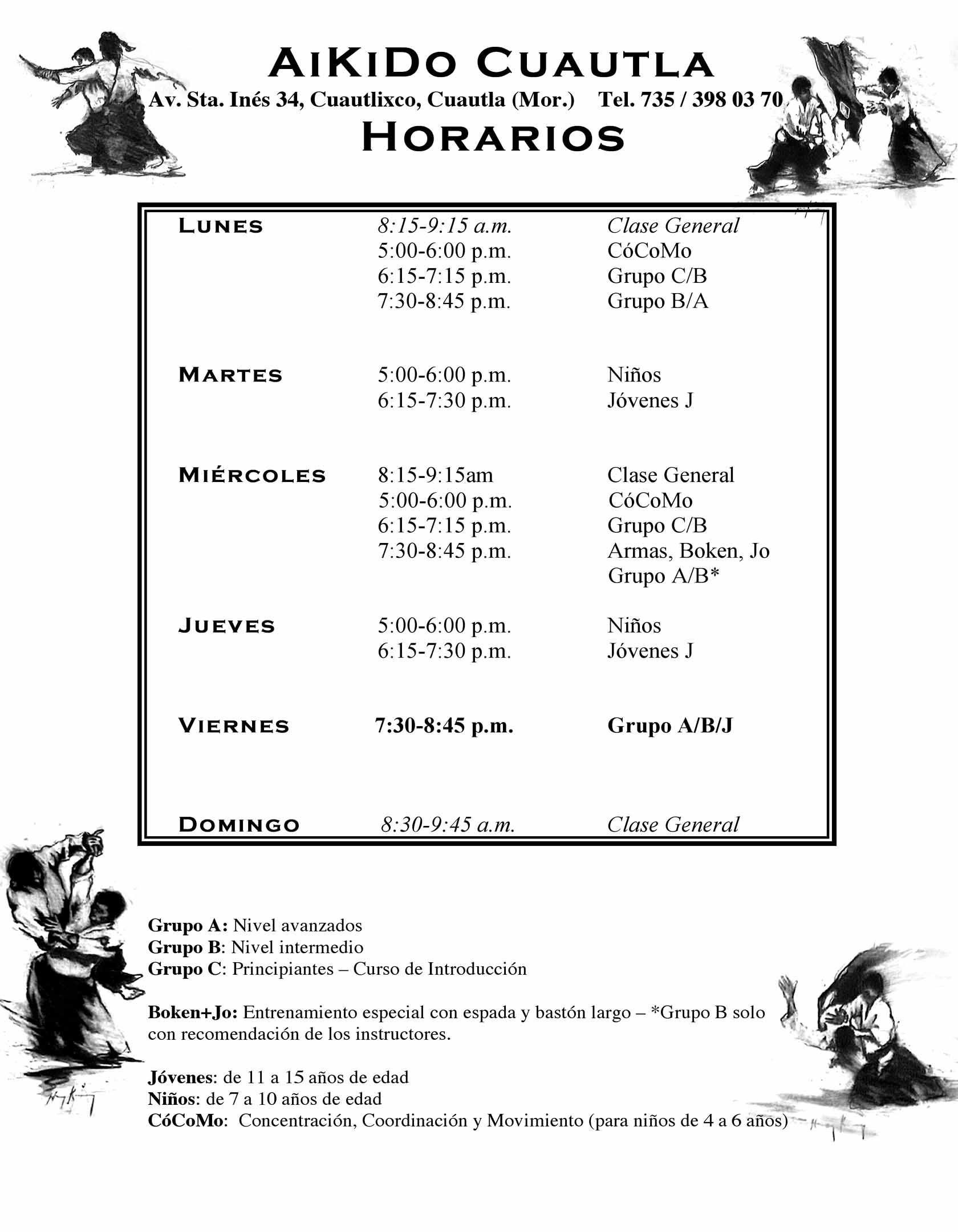 horarios
